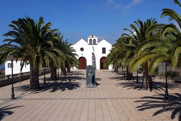 Kościół Iglesia Nuestra Seora Luz Santo Domingo Garafa Palma Wyspy — Zdjęcie stockowe