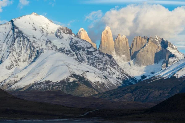 Cuernos Del Paine Torres Torres Del Paine Nemzeti Park Chilei — Stock Fotó