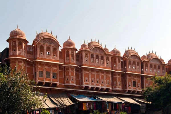 Byggnad Rosa Staden Jaipur Rajasthan Indien Asien — Stockfoto