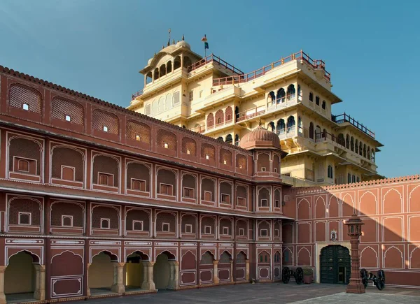 Chandra Mahal Pałac Miejski Jai Singh Pink City Jaipur Rajasthan — Zdjęcie stockowe