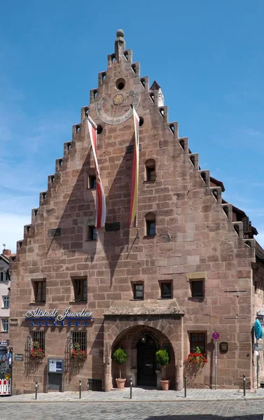 Voormalig Graanschuur Unschlitthaus Neurenberg Midden Franken Beieren Duitsland Europa — Stockfoto