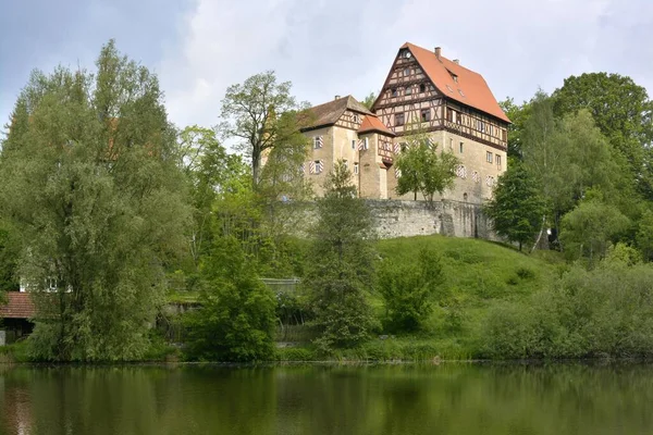 Schloss Rechenberg Albergue Juventude Stimpfach Rechenberg Baden Wrttemberg Alemanha Europa — Fotografia de Stock