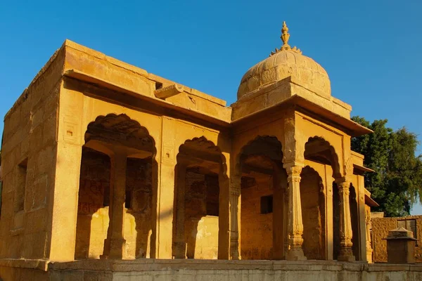 Pavilhão Gadi Sagar Jaisalmer Rajasthan Índia Ásia — Fotografia de Stock