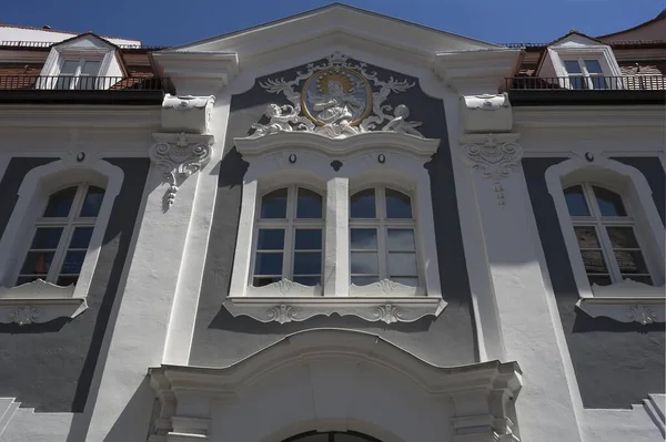 Mansion Dengan Stucco Dari Baroque Akhir Amberg Upper Palatinate Bavaria — Stok Foto