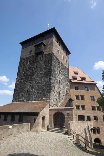 Věž Fnfeckturm Budova Kaiserstallung Norimberk Střední Franky Bavorsko Německo Evropa — Stock fotografie