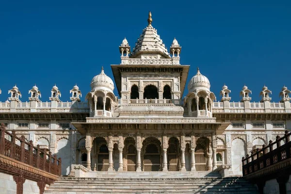 Jaswant Thada Mausoleum White Market Membership Maharaja Jaswant Singh Cenotaph — стокове фото