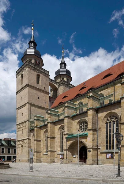 Town Church Bayreuth Upper Franconia Bavaria Germany Europe — стокове фото