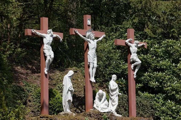 Crucifixion Calvarienberg Kalvarienberg Velbert Neviges North Rhine Westphalia Germany Europe — 스톡 사진