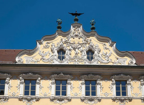 Haus Zum Falken Falkenhaus Wrzburg Lower Franconia Bavaria Germany Europe — Stock Photo, Image