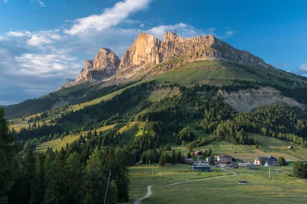 Westkant Van Rosengarten Groep Karerpass Voor Croda Rossa 2806 Dolomieten — Stockfoto