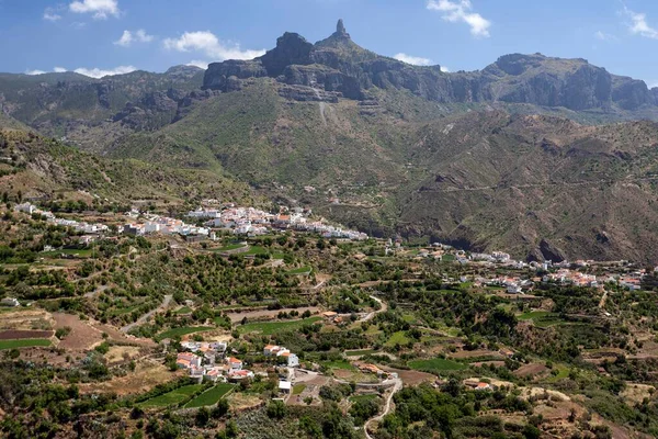 Vista Tejeda Roque Nublo Gran Canaria Islas Canarias España Europa — Foto de Stock