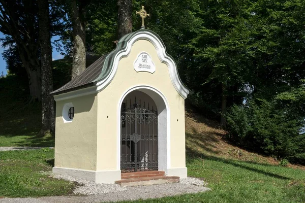 Kruispunt Naar Calvarie Heilige Kruiskerk Calvariekerk Bad Tlz Opper Beieren — Stockfoto