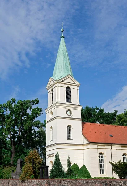 Kościół Wiejski Ahrensfelde Berlin Niemcy Europa — Zdjęcie stockowe