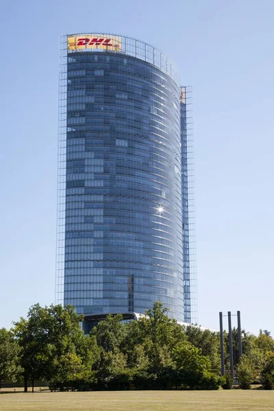 Post Tower Dhl Bonn Rheinland Nordrhein Westfalen Tyskland Europa — Stockfoto