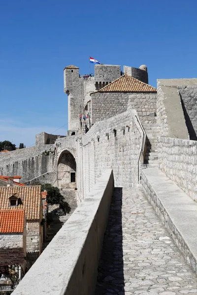 ミンセタ要塞 歴史的中心部ドゥブロヴニク クロアチア ヨーロッパの市壁 — ストック写真