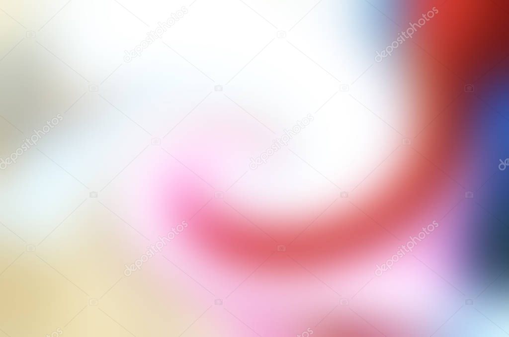 Abstract pastel soft colorful smooth blurred textured background off focus toned in red, light blue and white color. Can be used as a wallpaper or for web design