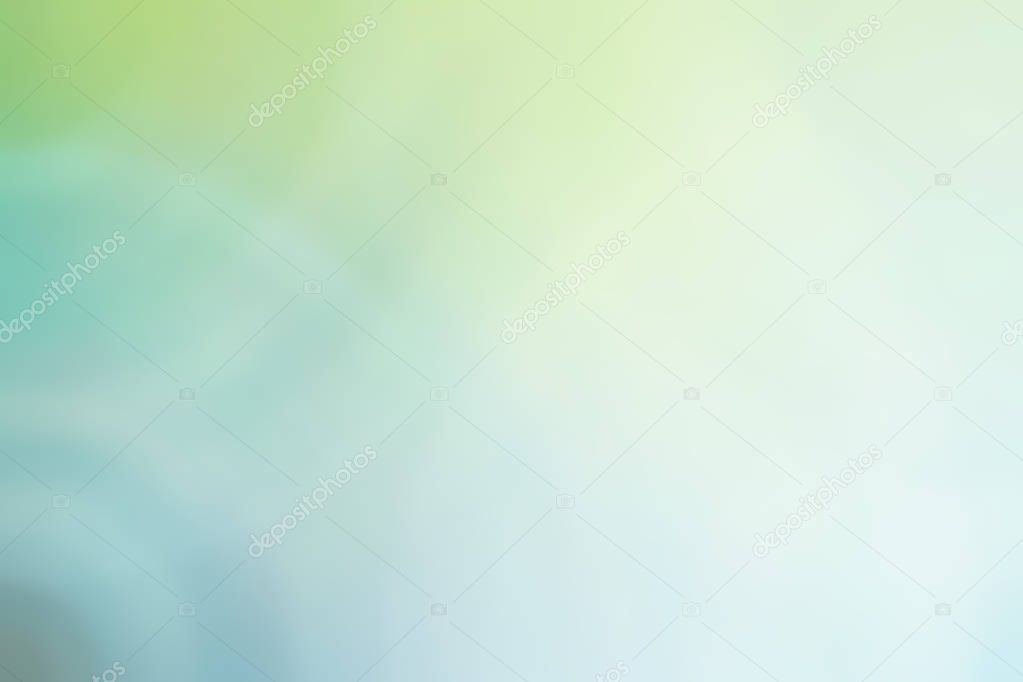 Abstract pastel soft colorful smooth blurred textured background off focus toned in green color