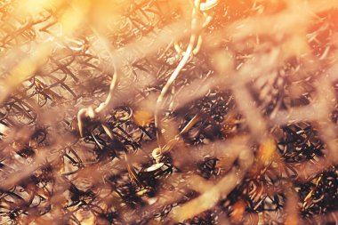 Soyut çelik demir doku arka planda grunge tarzı portre