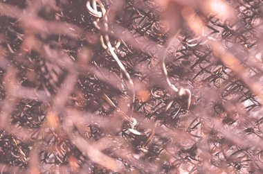 Soyut çelik demir doku arka planda grunge tarzı portre