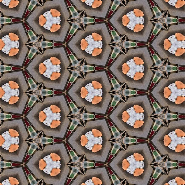 Patrón sin costura colorido abstracto. Textura decorativa geométrica. Patrón abstracto decorativo. Patrón floral vintage sin costuras. Estampado vintage. Concepto de tecnología moderna. Líneas geométricas simples — Foto de Stock