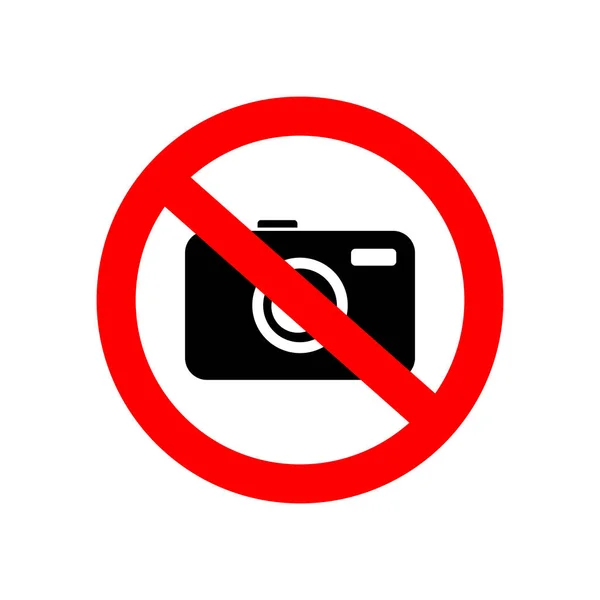 Ícone do vetor da câmera no fundo branco — Vetor de Stock