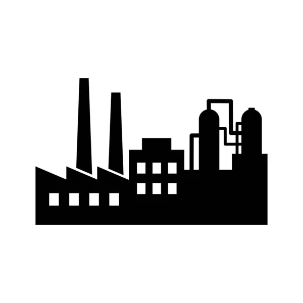 Factory Vektor Icon Auf Weißem Hintergrund — Stockvektor