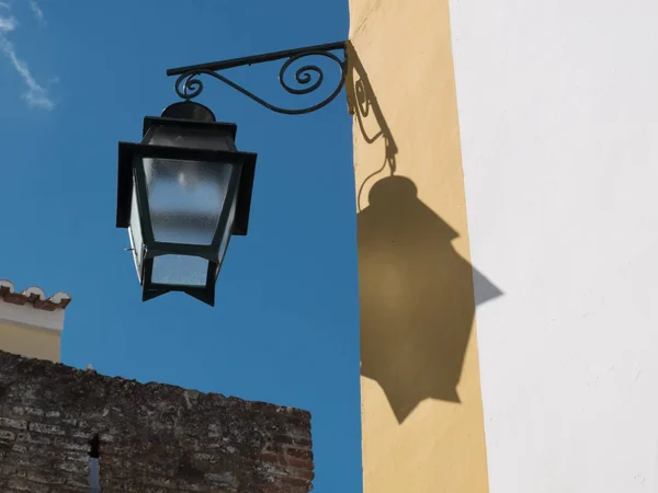 Retro Lamppost Evora Portugal — Stock Photo, Image