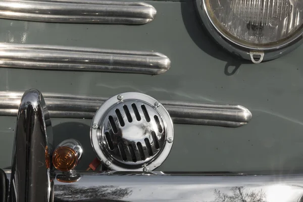Auch France March 2019 Old Cars Close Grill Renault 4Cv — Stock Photo, Image