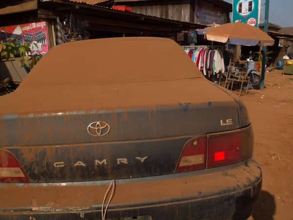 Sen Monorom Mondolkiri Cambodge Juin 2012 Retour Une Voiture Très — Photo