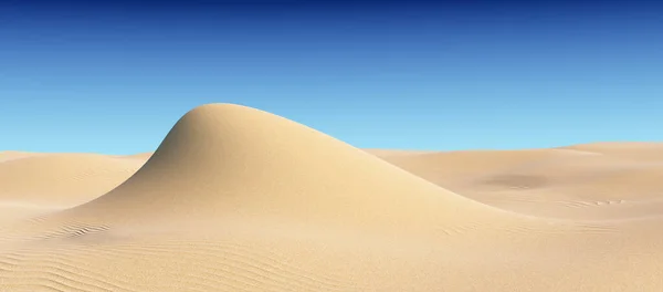 Colline Sable Lisse Avec Des Vagues Sous Soleil Été Brillant — Photo