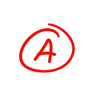 A sınıfı el çizimi illüstrasyon, iyi sınav puanı