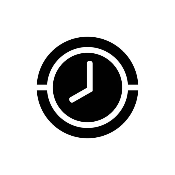 Vector Icono Reloj Simple Ilustración Símbolo Tiempo — Vector de stock