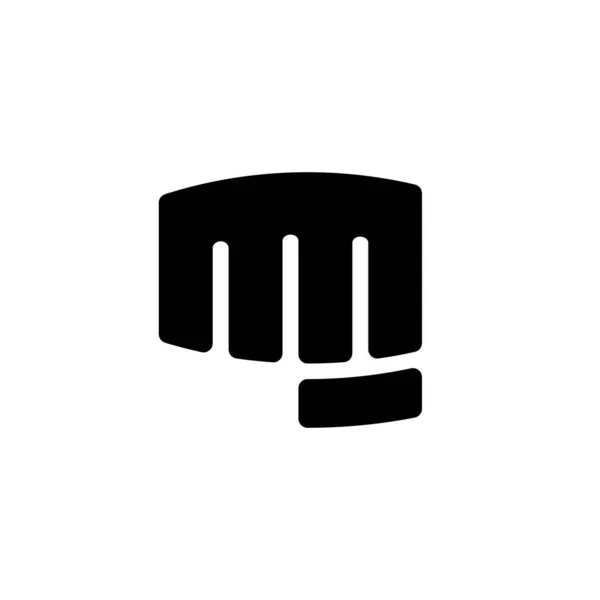 Mixed Martial Arts Logo Design Handschlag Symbol Kampf Symbol Vektor — Stockvektor