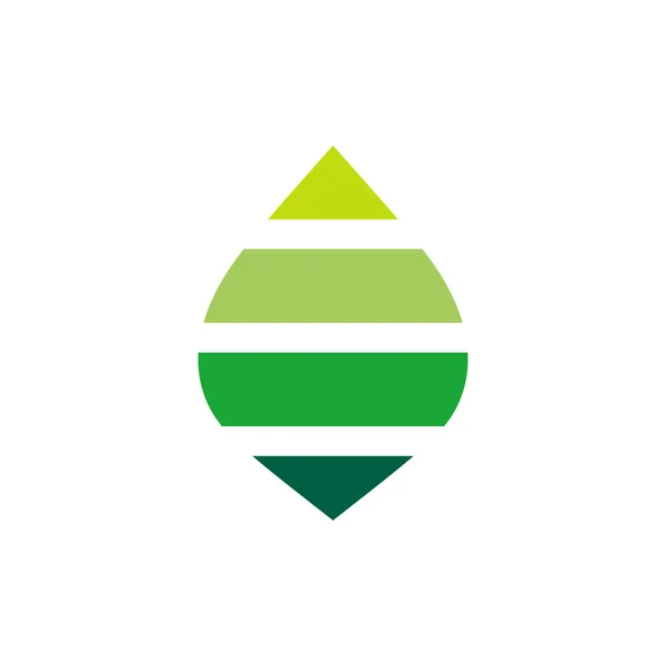 Абстрактный Логотип Зеленого Листа Вектор Эко Символа — стоковый вектор