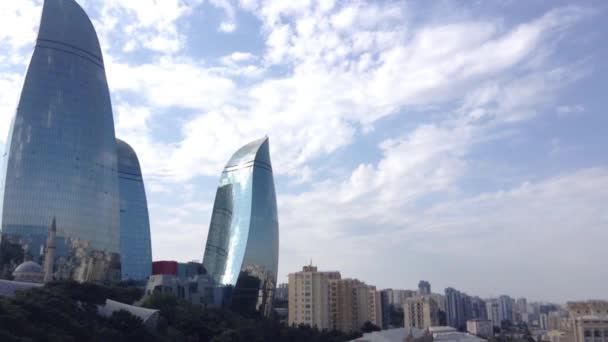 Baku Panoramiczny Widok Parku Górskiego — Wideo stockowe