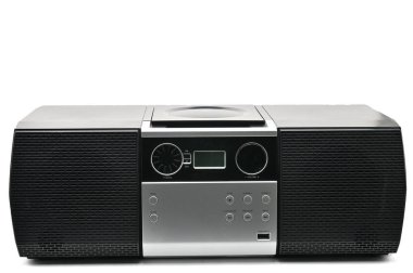 Kompakt disk ve müzik ve ses dinlemek için radyo aygıt. CD boombox