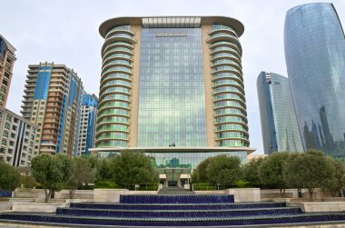 15-10-2018 Baku.Azerbaijan.Hotel Abşeron Marriott Hazar Denizi kıyısında yer alan.