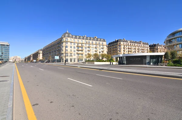 2018 Baku Azerbaijan New Yapım Aşamasında Bakıda Beyaz City Denilen — Stok fotoğraf