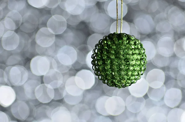 Elegant Colored New Year Christmas Ball Background Light Effect Bokeh — Stock Photo, Image