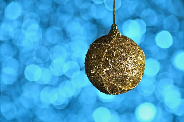 Elegante Colorido Ano Novo Bola Natal Fundo Com Efeito Luz — Fotografia de Stock