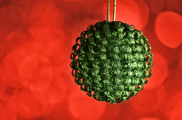 Elegante Colorido Ano Novo Bola Natal Fundo Com Efeito Luz — Fotografia de Stock