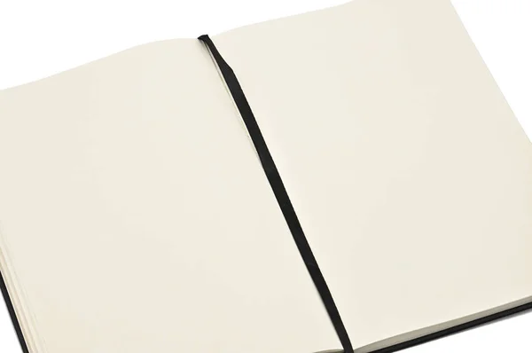 Bloco de notas para notas diárias e notas em um fundo branco — Fotografia de Stock