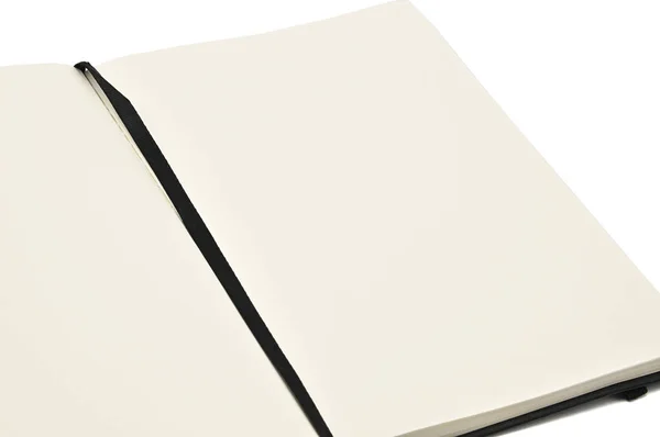 Блокнот для повсякденних нотаток і нотаток на білому тлі — стокове фото