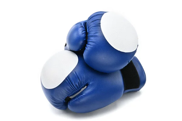 Luvas de boxe em um fundo branco.Mitt — Fotografia de Stock