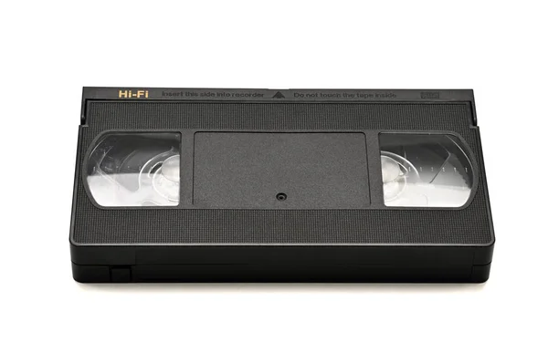 白い背景に家庭用ビデオテープ。ビデオカセット — ストック写真