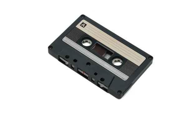 Compact audio tapes for magnetic recording on a white background — Stock Photo, Image