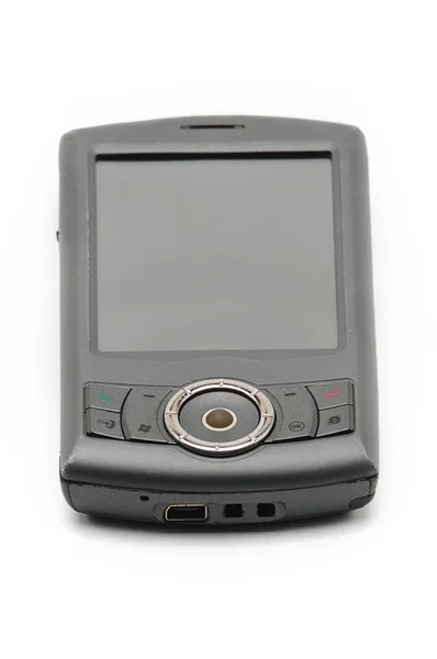 Gammal stil Smartphone telefon på en vit bakgrund. PDA-telefon — Stockfoto