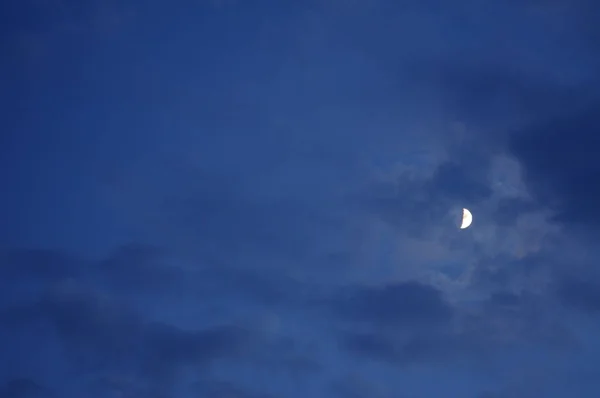 Moon in the evening sky