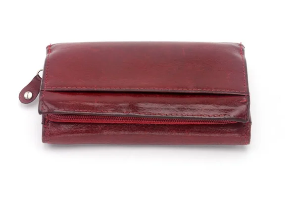 白い背景に財布。ポルト・モネイ — ストック写真