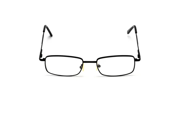 Оптические очки на белом фоне . — стоковое фото